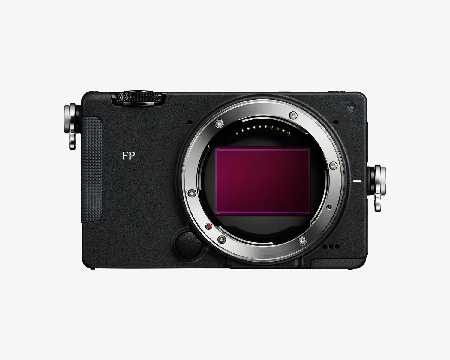 Corpo Sigma FP2 visto frontalmente nella fotografia ufficiale
