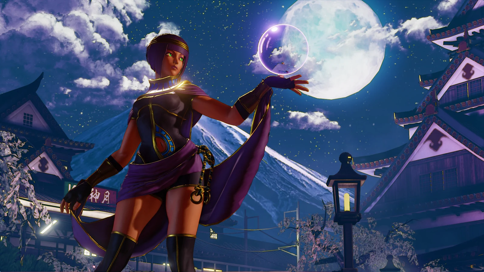 Street Fighter V: Menat in una schermata ufficiale distribuita da Capcom su Steam