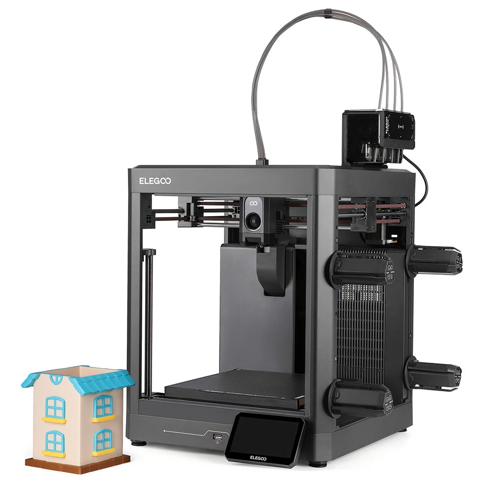 ELEGOO Centauri 2 Combo, vista frontale con sistema CANVAS