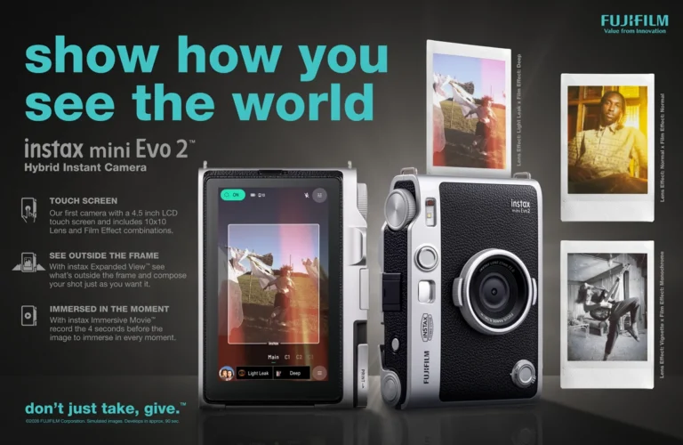 Fujifilm instax mini Evo 2: touchscreen da 4,5 pollici e brevi video legati allo scatto