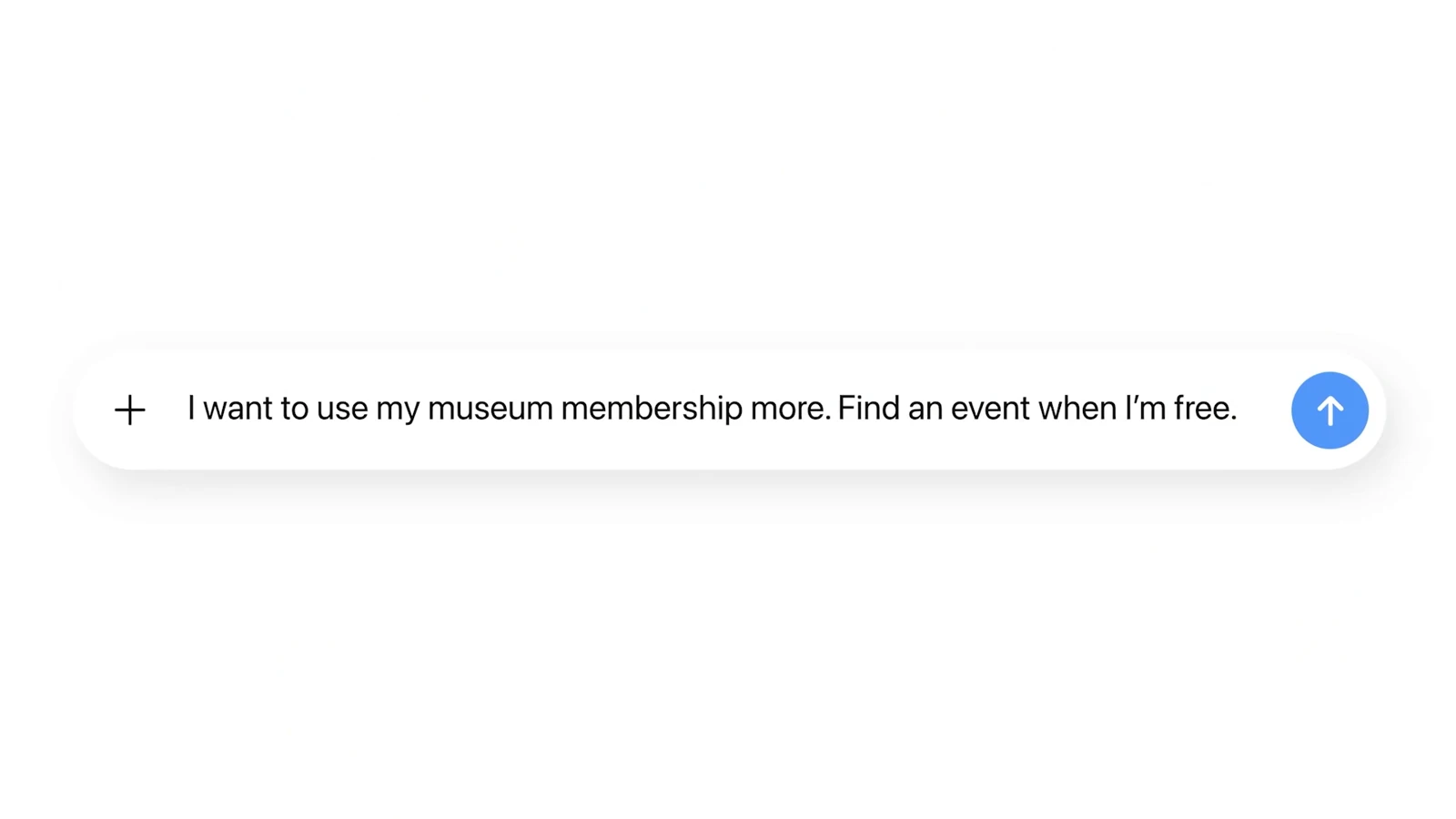 Richiesta di trovare un evento museale nella dimostrazione ufficiale ChatGPT con iCloud