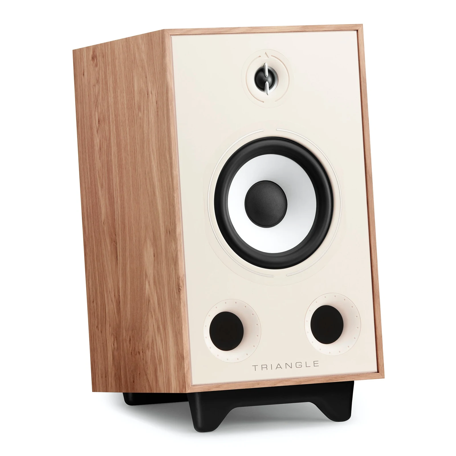 Triangle Borea BR05 senza griglia: midwoofer da 21 cm e due aperture reflex frontali