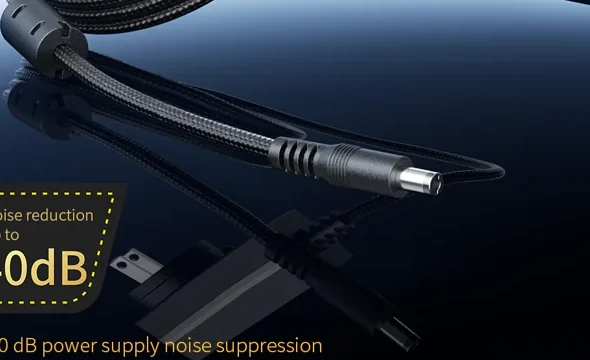 FiiO DARKSIDE MINI, connettore DC e adattatori USB