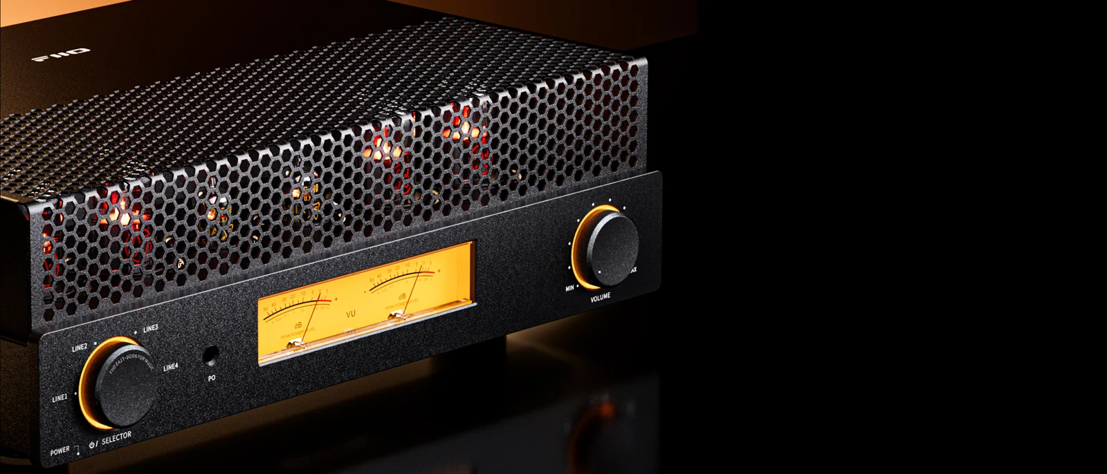 FiiO EA13 con griglia di protezione e VU meter