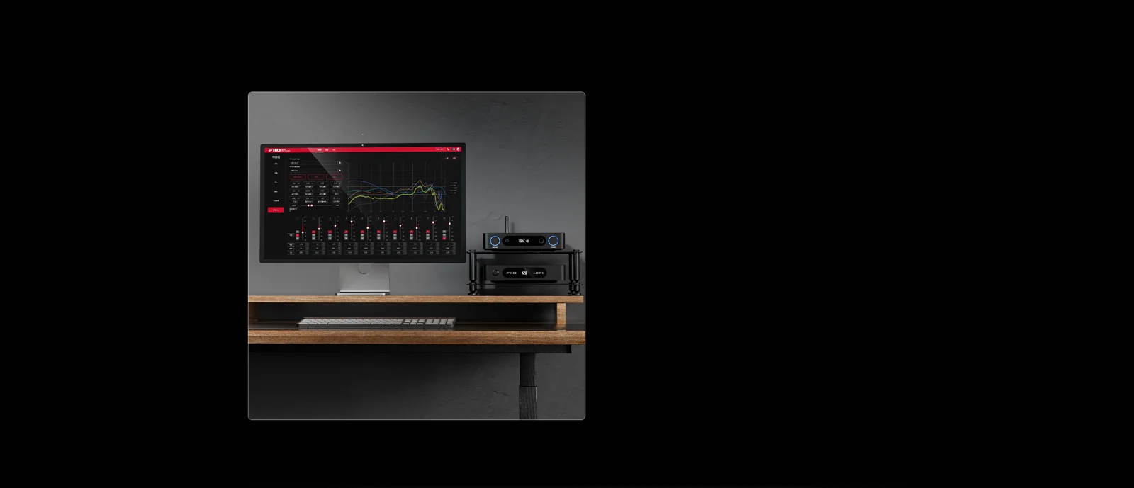 FiiO K13 in una postazione audio con computer
