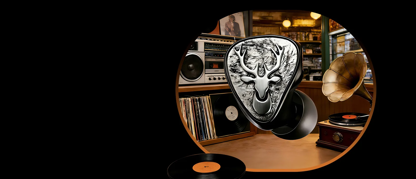 FiiO FH3 LUMI con finitura decorata e sorgenti audio vintage