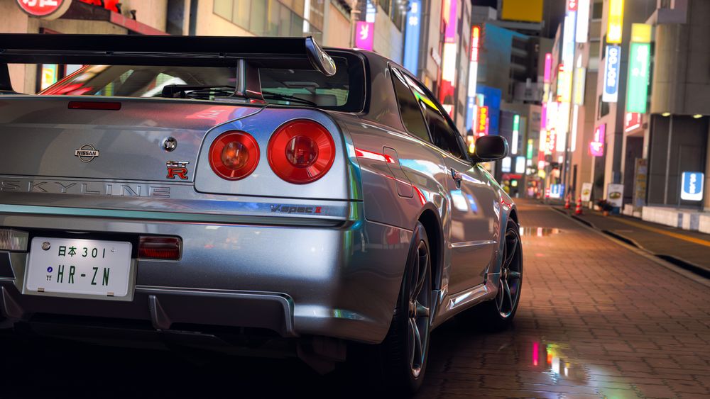 Nissan Skyline GT-R tra le luci di Tokyo in Forza Horizon 6