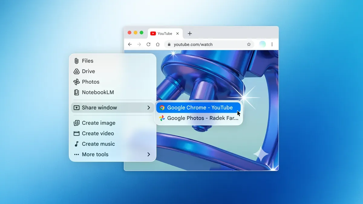 L’app Gemini per macOS in una precedente immagine ufficiale