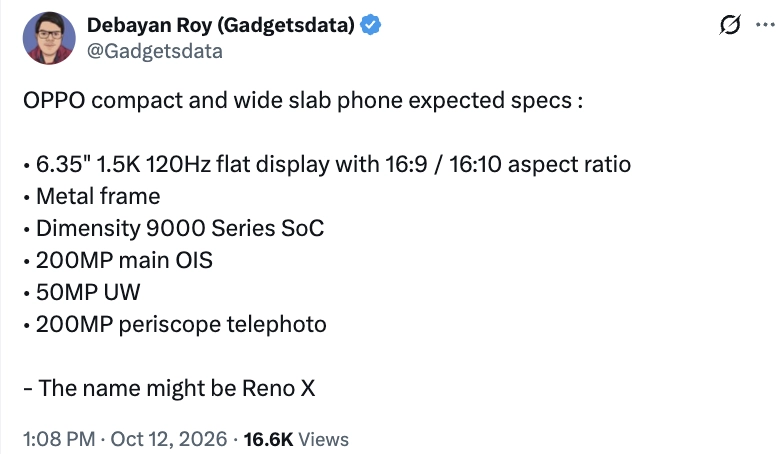 OPPO Reno X: