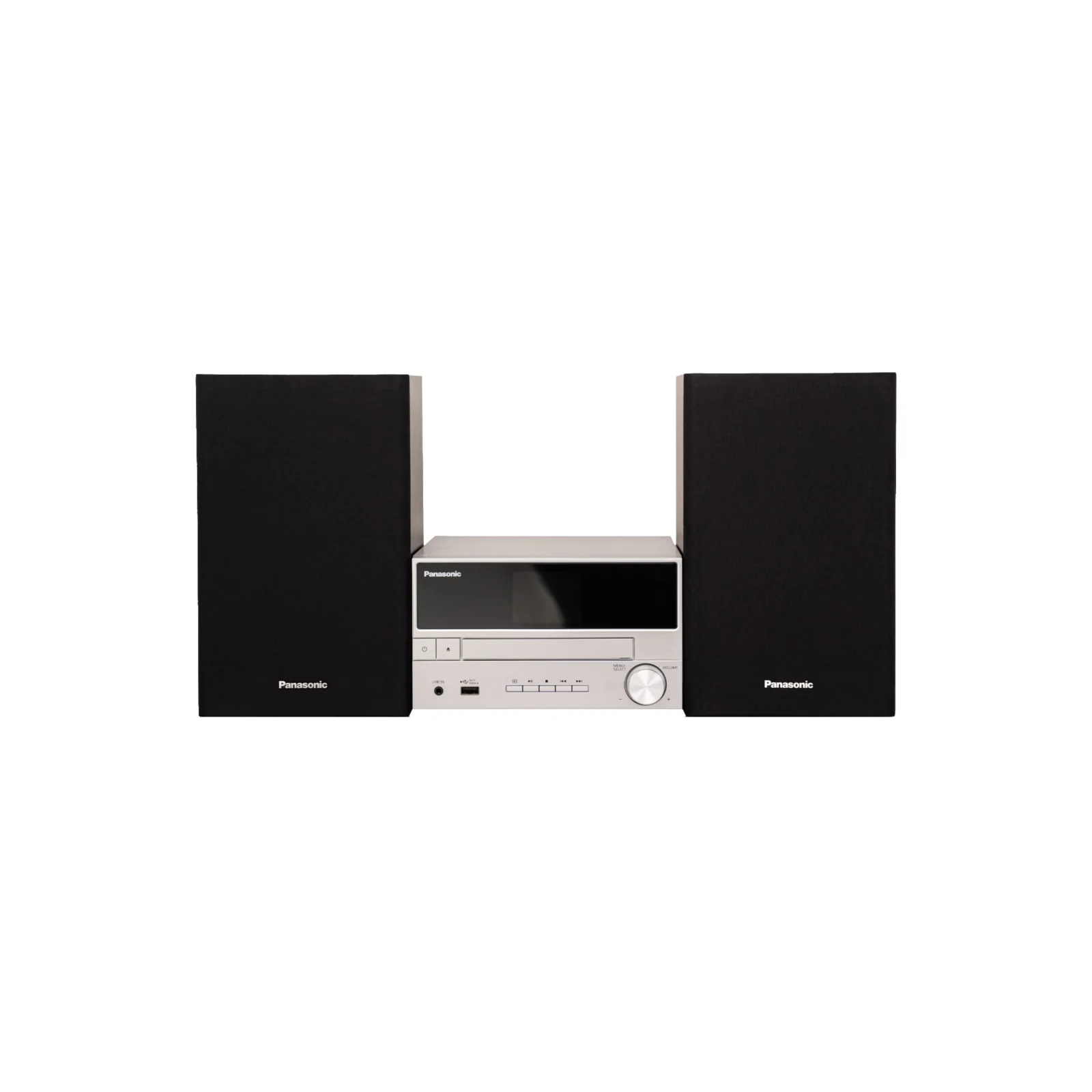 Panasonic SC-PM302 con unità centrale argento e diffusori neri