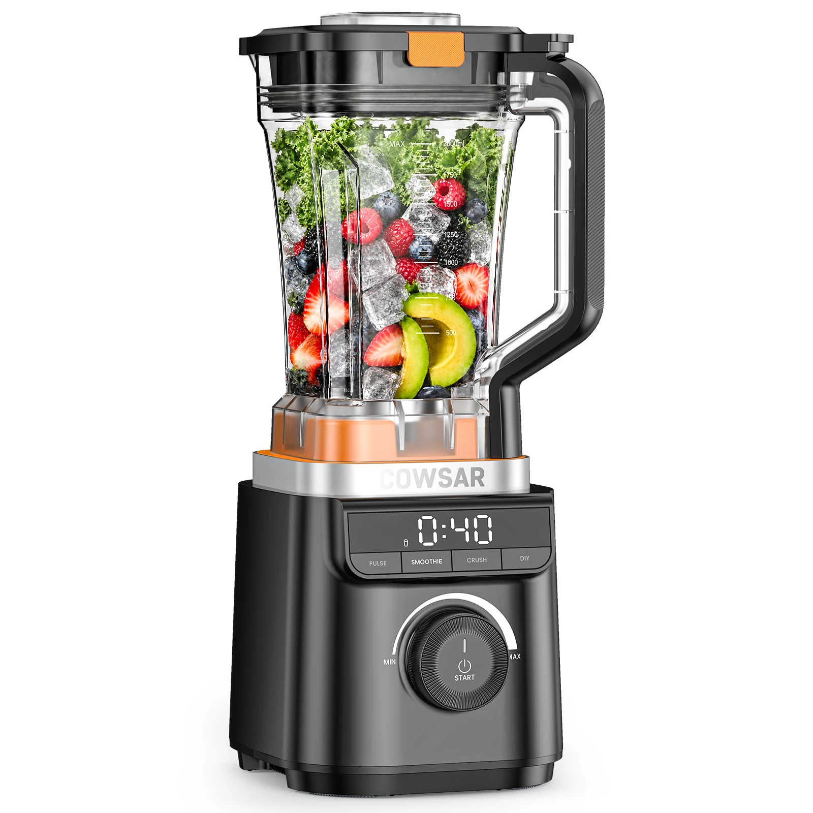 COWSAR BL990, frullatore da banco con caraffa Tritan da 2 litri