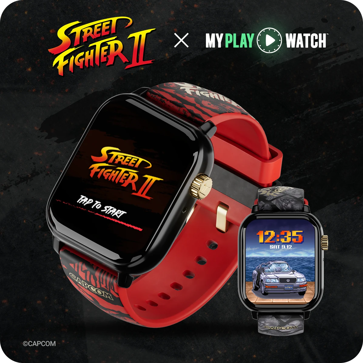 Street Fighter II My Play Watch, orologio da gioco con due cinturini